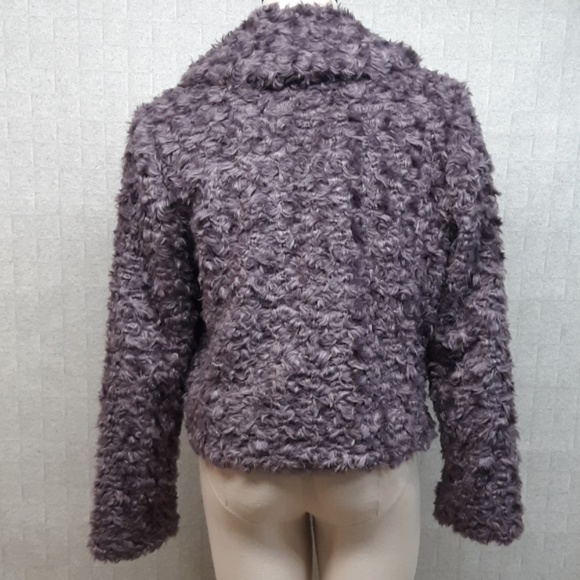 kate spade Purple Plush Faux Fur Jacket - Picture 2 of 8